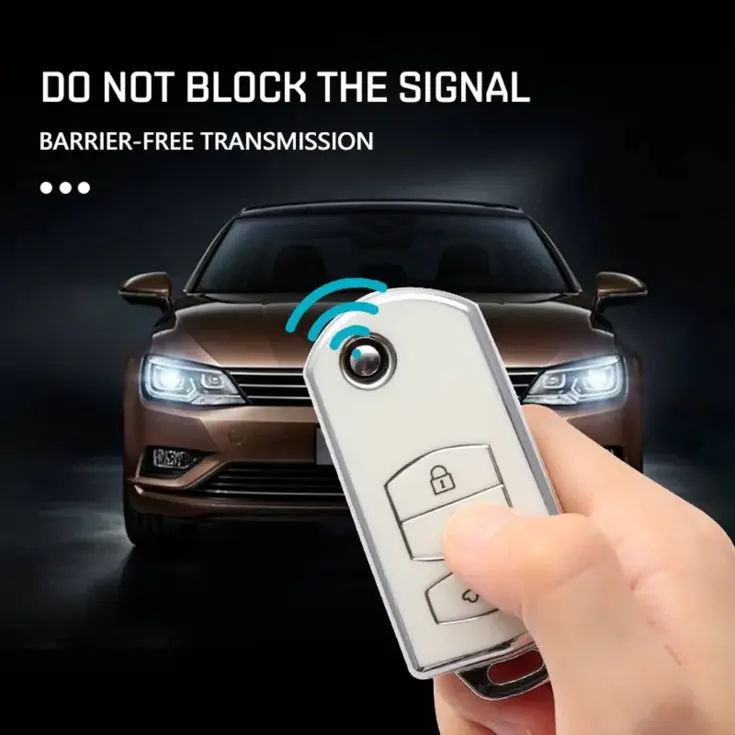 TPU Sleutelhoesje voor Mazda zwart C3