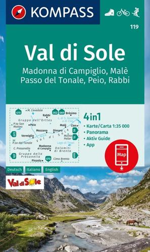 Wandelkaart WK119 Val di Sole