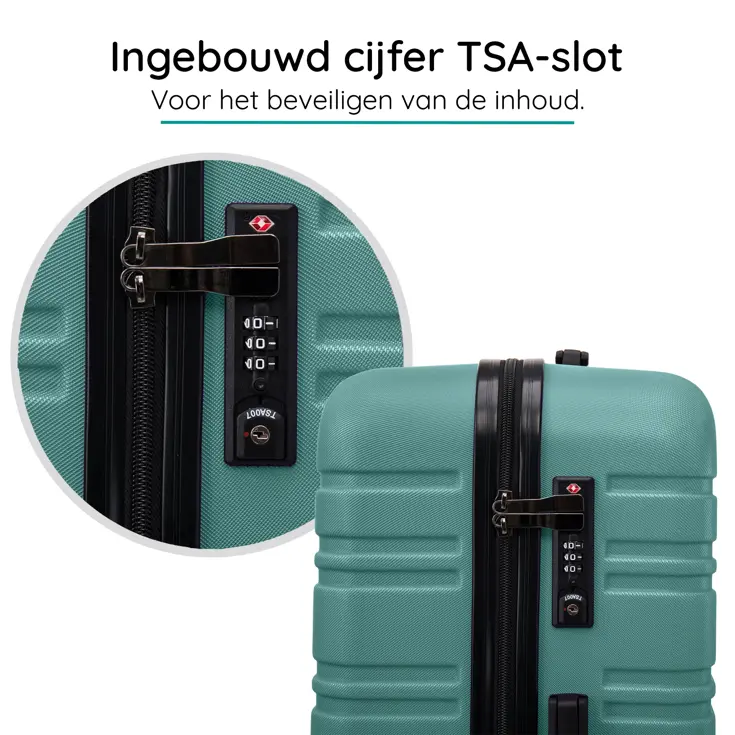 Reiskoffer S ABS 39L met TSA-slot en 360° wielen