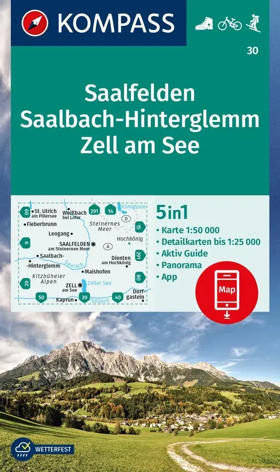 Wandelkaart WK30 Saalfelden
