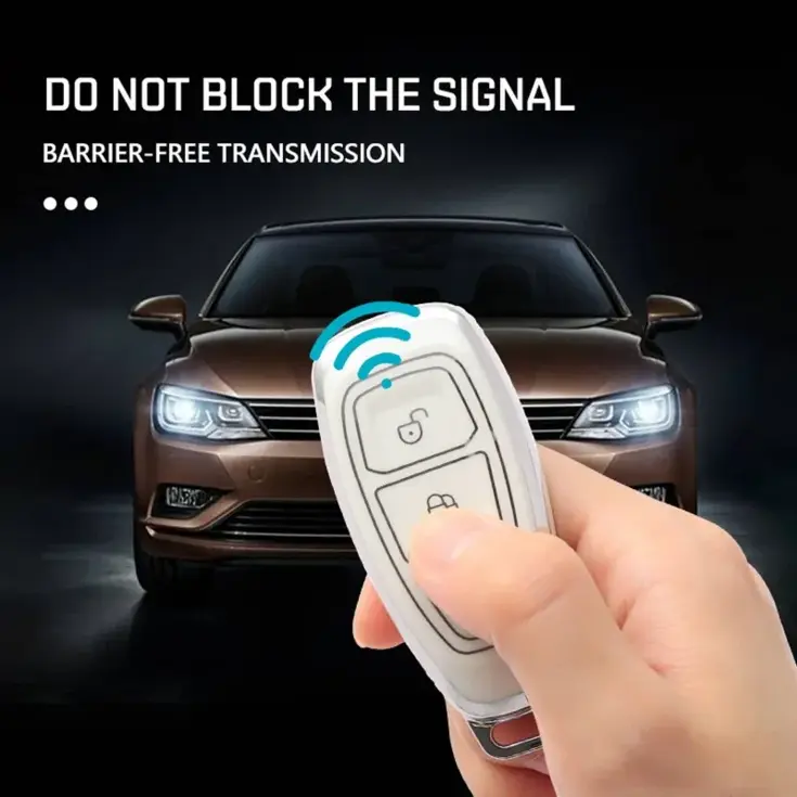 TPU Sleutelhoesje voor Ford zwart K3