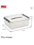 Q-line - Opbergbox - 12L - 4-delig