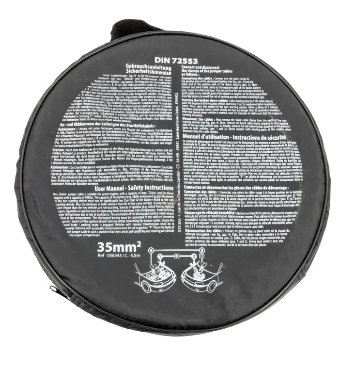 Startkabels 700A - Geïsoleerd - 4,5m