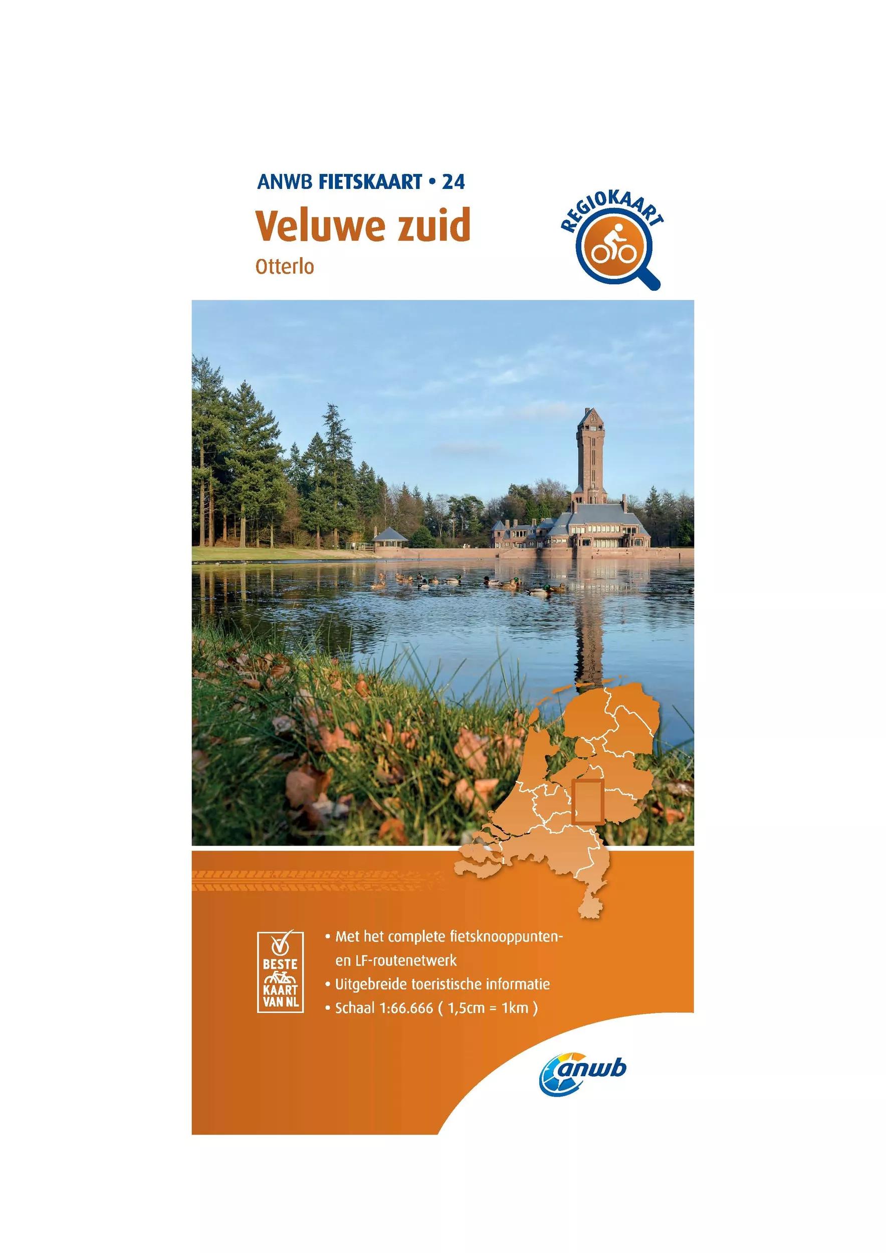 ANWB  Fietskaart 24  Veluwe Zuid main product image