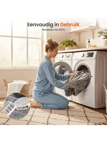 Elektrische deken met Mouwen - 195x125cm