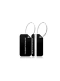 Aluminium Bagagelabel – 2 stuks – Zwart
