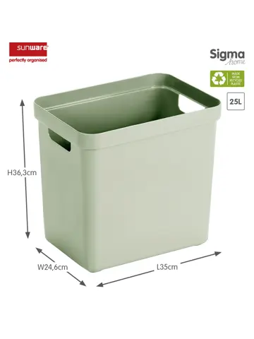 Sigma home - Opbergbox - 25L - 4-delig