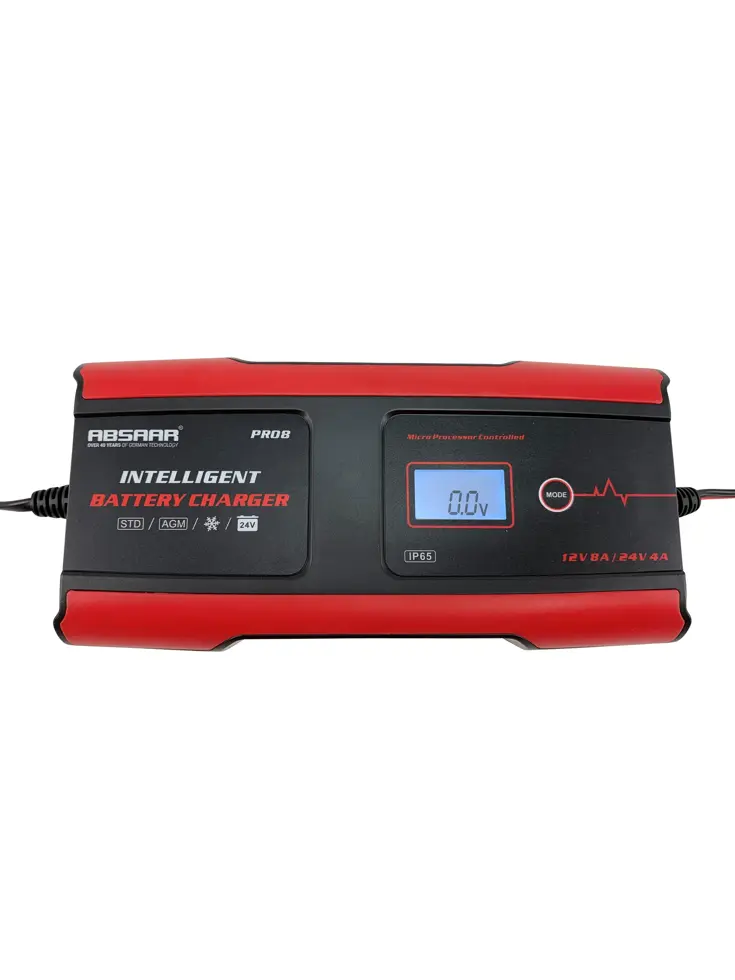 Processor gestuurde acculader 12V/24V 8A