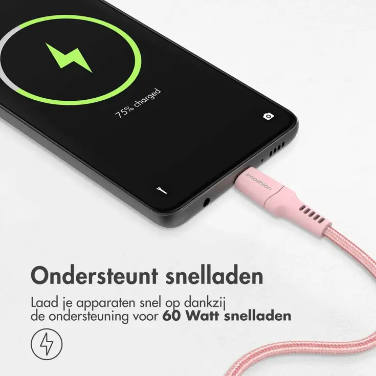 imoshion Gevlochten USB-C naar USB-C kabel