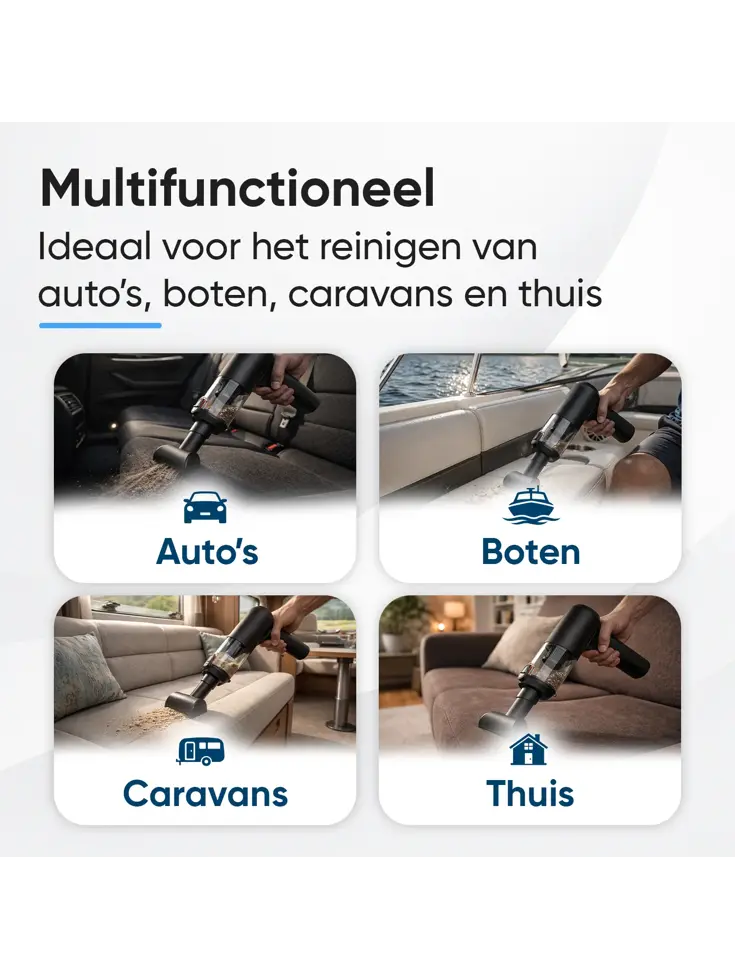 2-in-1 Auto Stofzuiger Pro - Opvouwbaar