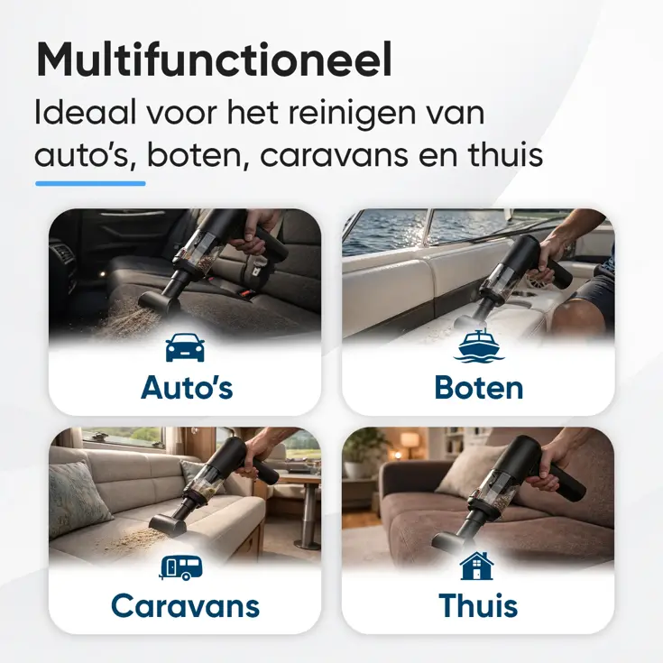 2-in-1 Auto Stofzuiger Pro - Opvouwbaar