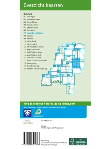 Falk fietskaart 07 Vechtdal en Salland