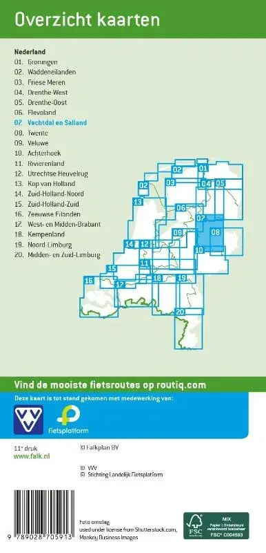 Falk fietskaart 07 Vechtdal en Salland
