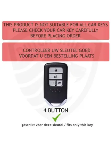 TPU Sleutelhoesje voor Honda zwart A4A