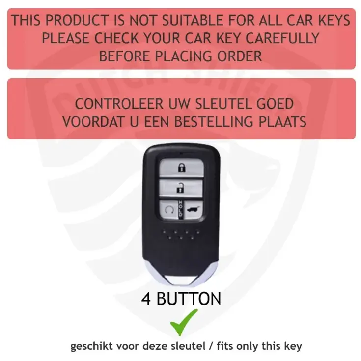 TPU Sleutelhoesje voor Honda zwart A4A