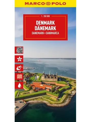 Wegenkaart Denemarken