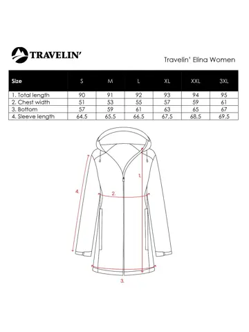 Travelin' Elina Dames - Softshell winterjas