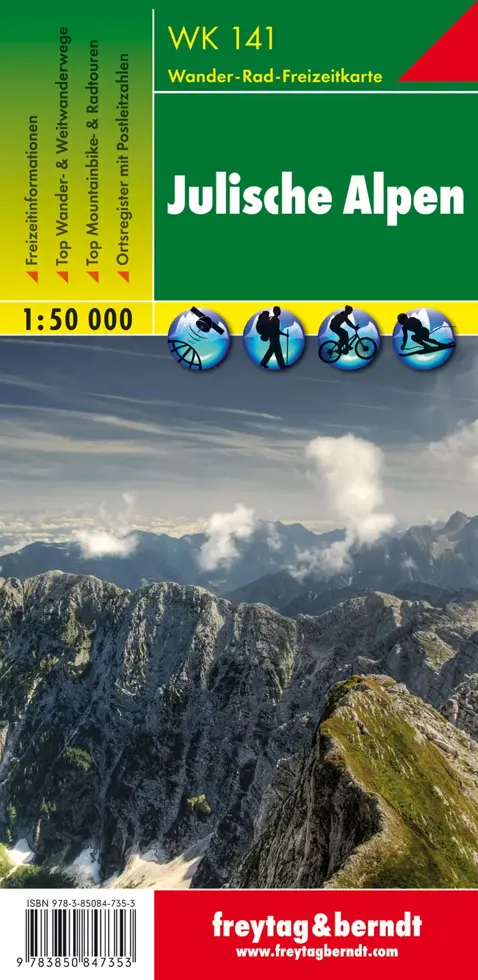 Wandelkaart WK141 Julische Alpen