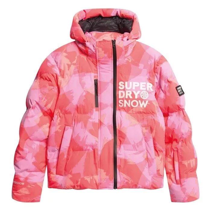 Superdry   Hooded Puffer  Dames Ski Jas  Meerkleurig