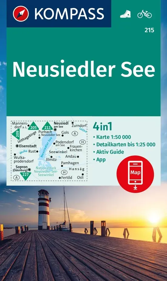 Wandelkaart WK215 Neusiedler See
