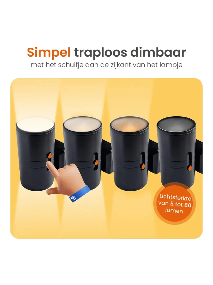 Goliving Nachtlampje Stopcontact - 2 stuks