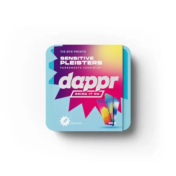 Dappr Sensitive Pleisters TIE DYE 30ST