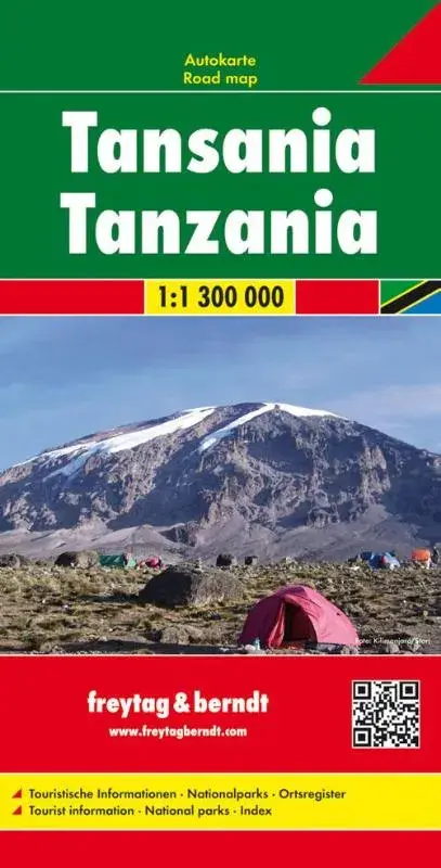 Wegenkaart F&B Tanzania