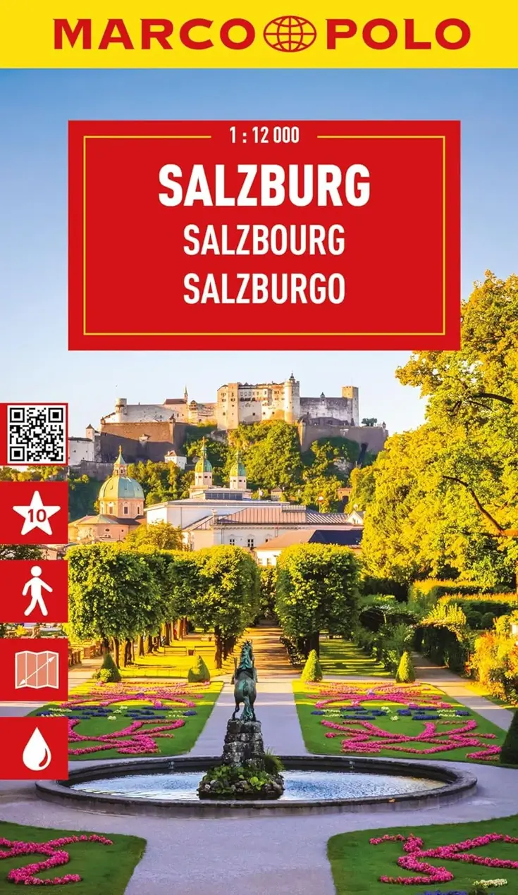 Stadsplattegrond City Map Salzburg 1:12.000