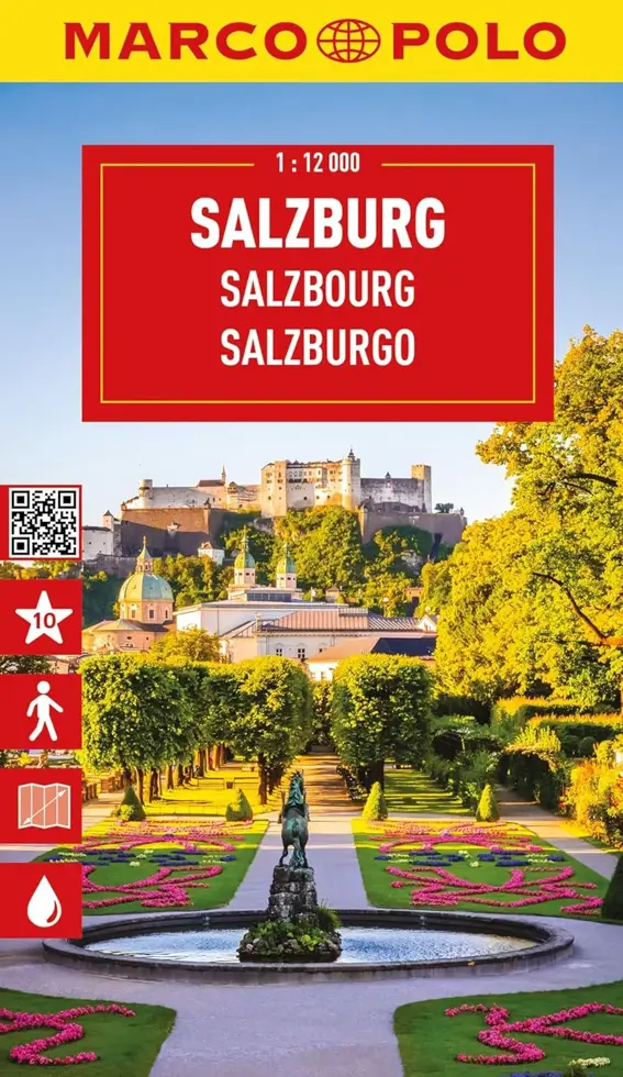 Stadsplattegrond City Map Salzburg 1:12.000