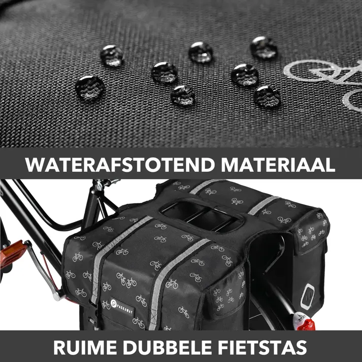 Dubbele Fietstassen 36L