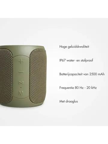 Bluetooth Speaker - Waterdicht - Groen