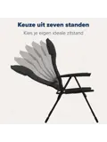 Campingstoel 7 standen 2-Pack