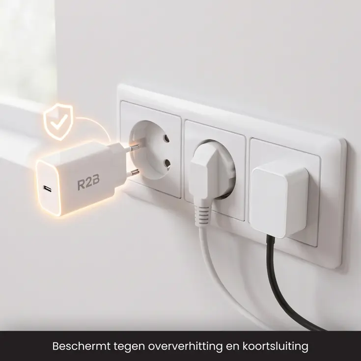 Krachtige 20W USB C Adapter - Wit