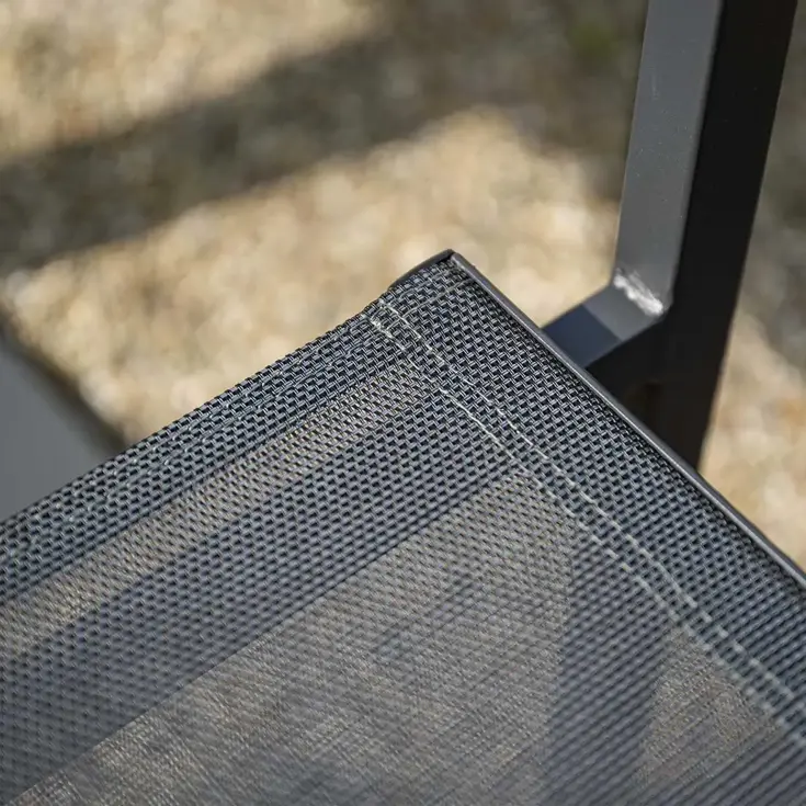 Tess 4st zwarte Tuinstoel