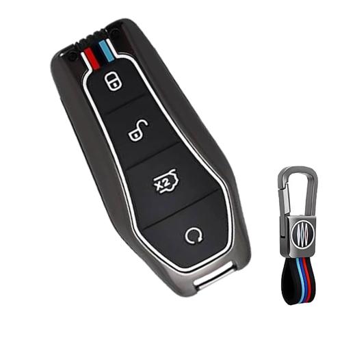 Metalen Sleutelhoesje voor BYD grijs F4