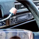 1-DIN Retro Autoradio Zwart Bluetooth USB-C