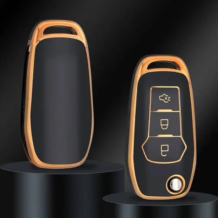 TPU Sleutelhoesje voor Ford goud F3
