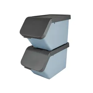 Sigma home - Prullenbak + deksel 30L - 2-dlg