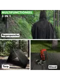 Regenponcho voor Fiets en Wandelen - Waterdicht