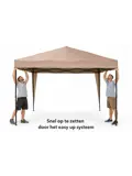 Easy Up Partytent 3x3 m Taupe - Stalen Frame