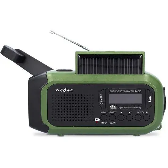 Noodradio – DAB+ / FM – Opwindbaar & Batterijen