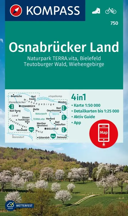 Wandelkaart WK750 Osnabrücker Land