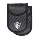 2 x RFID Autosleutel Hoesje Anti-Skim Carbon Style