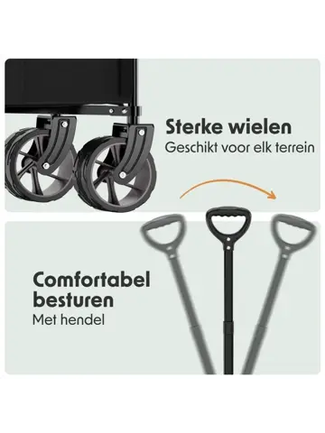 LifeGoods Bolderkar - 100KG - 200L