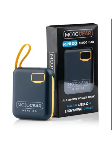 Powerbank 10.000 mAh met Kabels - Blauw