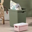Sigma home - Opbergbox - 25L groen - 4-delig
