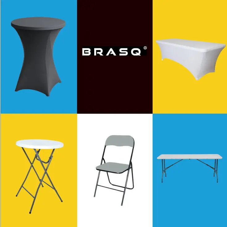 Inklapbare Vouwtafel Wit - 120x60x74cm