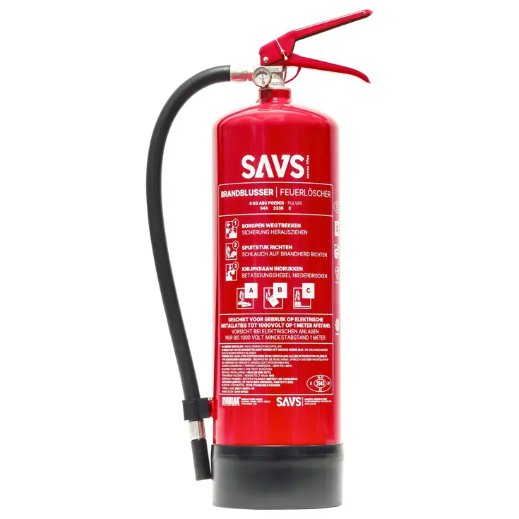 Brandblusser poeder 6 kg