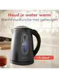 Waterkoker – 1,7L – Zwart/RVS