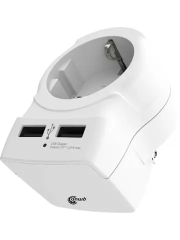 Adapter USA USB 2x - ANWB